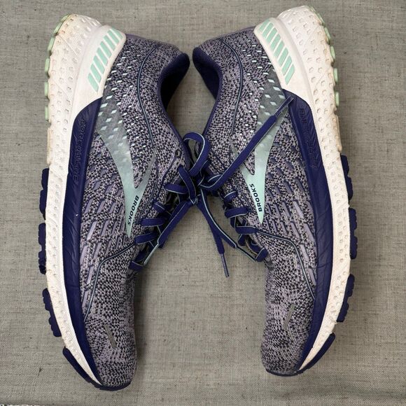 Brooks Adrenaline GTS 21 Shoes Purple White Mesh Running Sneaker Size 10‎ - Picture 10 of 10